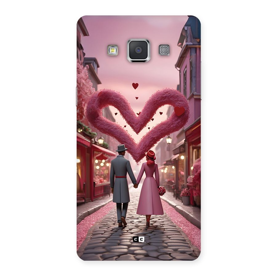 Valetines Couple Walking Back Case for Galaxy Grand Max