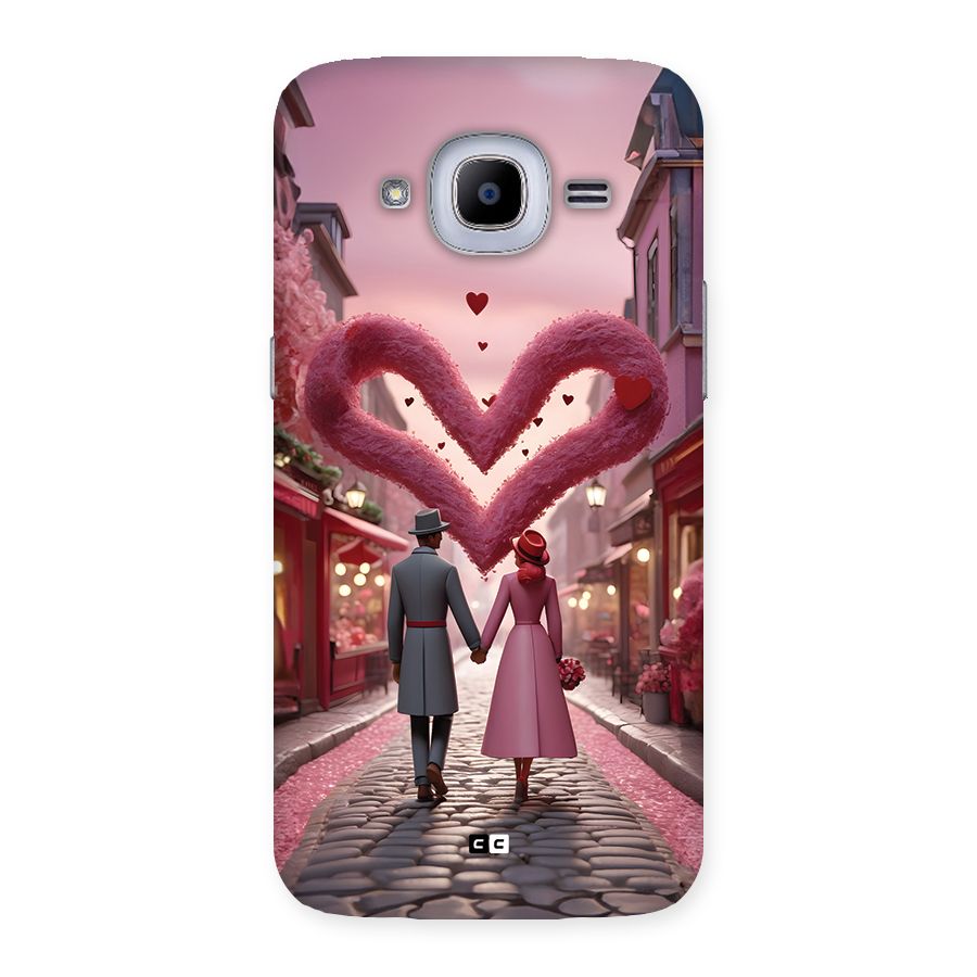 Valetines Couple Walking Back Case for Galaxy J2 Pro
