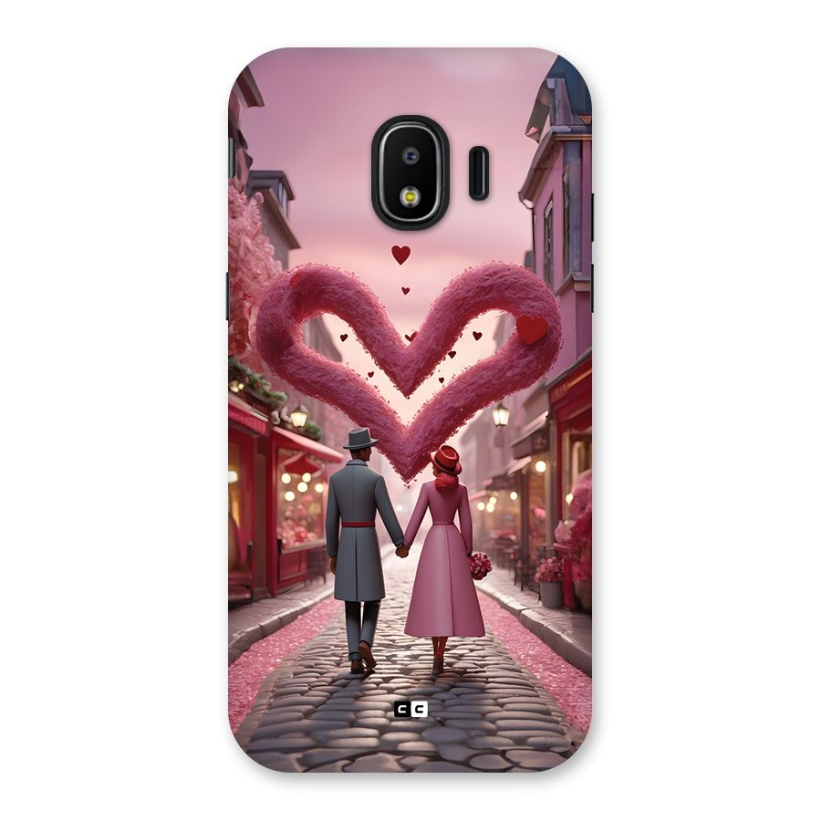 Valetines Couple Walking Back Case for Galaxy J2 Pro 2018