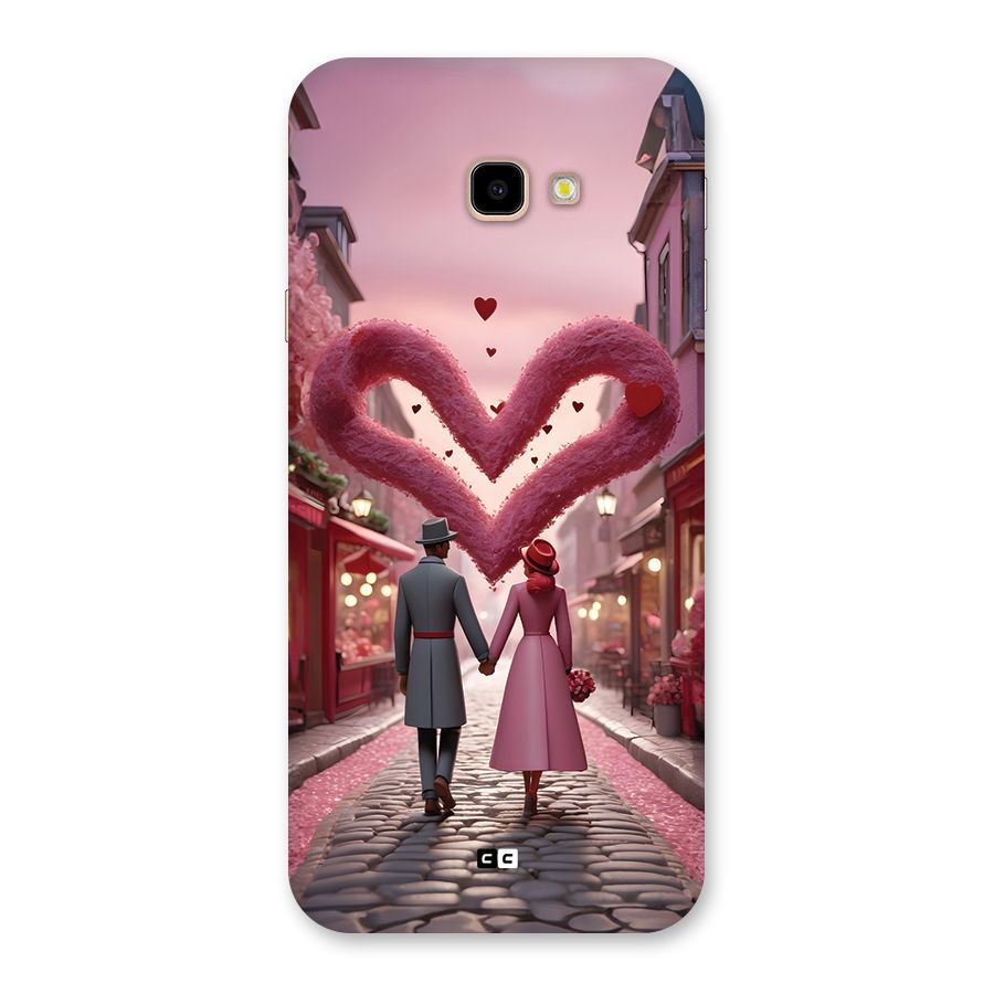 Valetines Couple Walking Back Case for Galaxy J4 Plus
