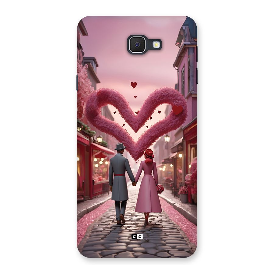 Valetines Couple Walking Back Case for Galaxy J7 Prime