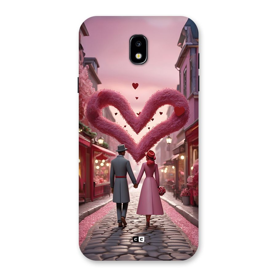 Valetines Couple Walking Back Case for Galaxy J7 Pro