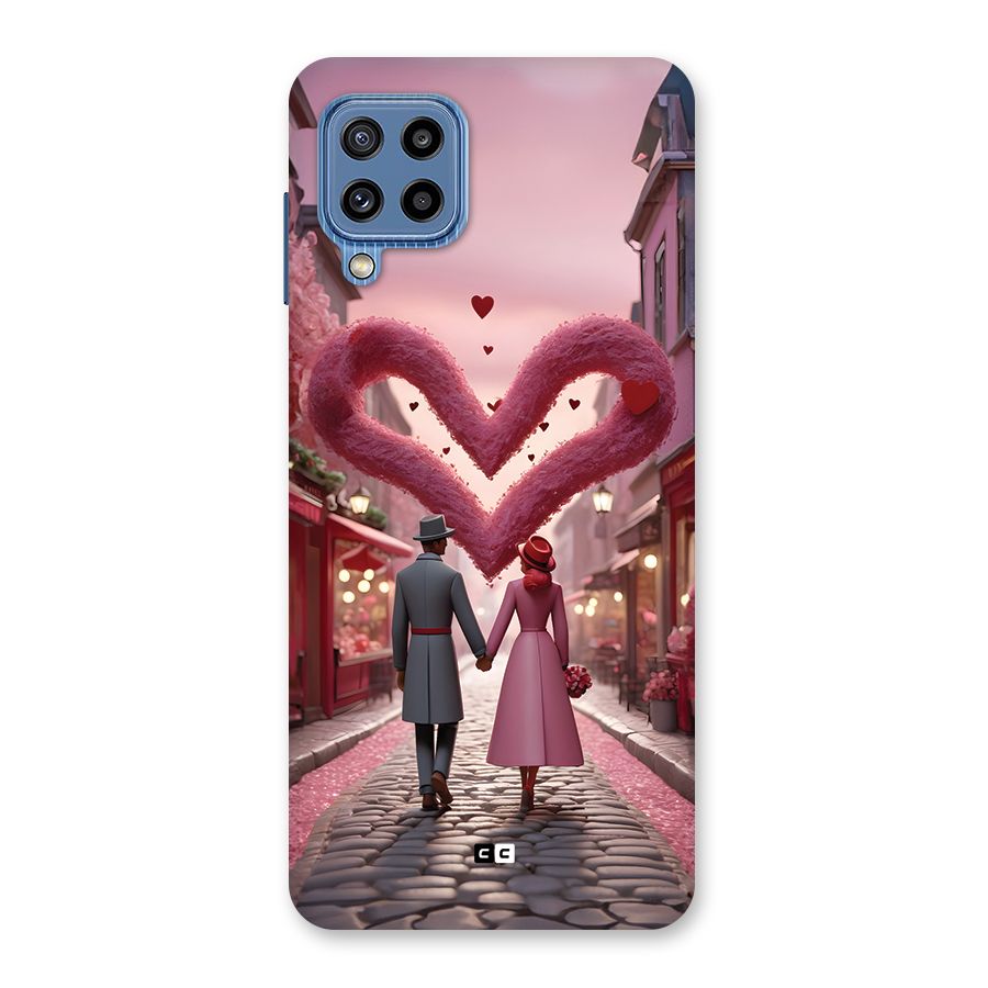 Valetines Couple Walking Back Case for Galaxy M32