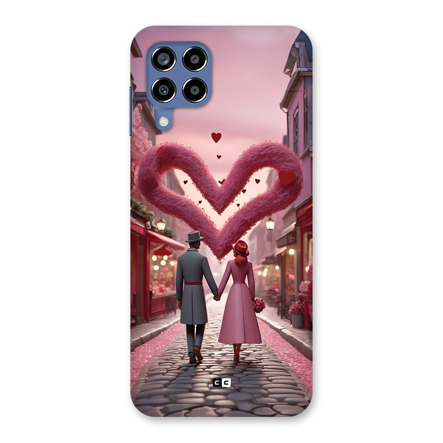 Valetines Couple Walking Back Case for Galaxy M53 5G