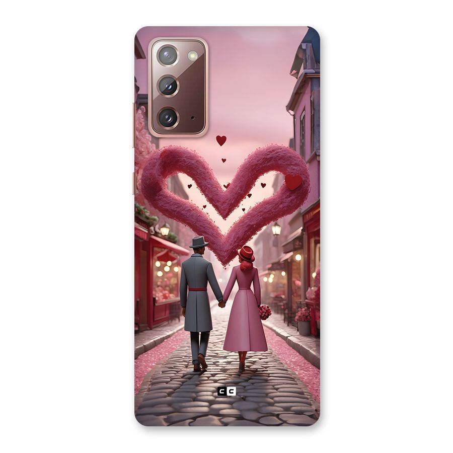 Valetines Couple Walking Back Case for Galaxy Note 20