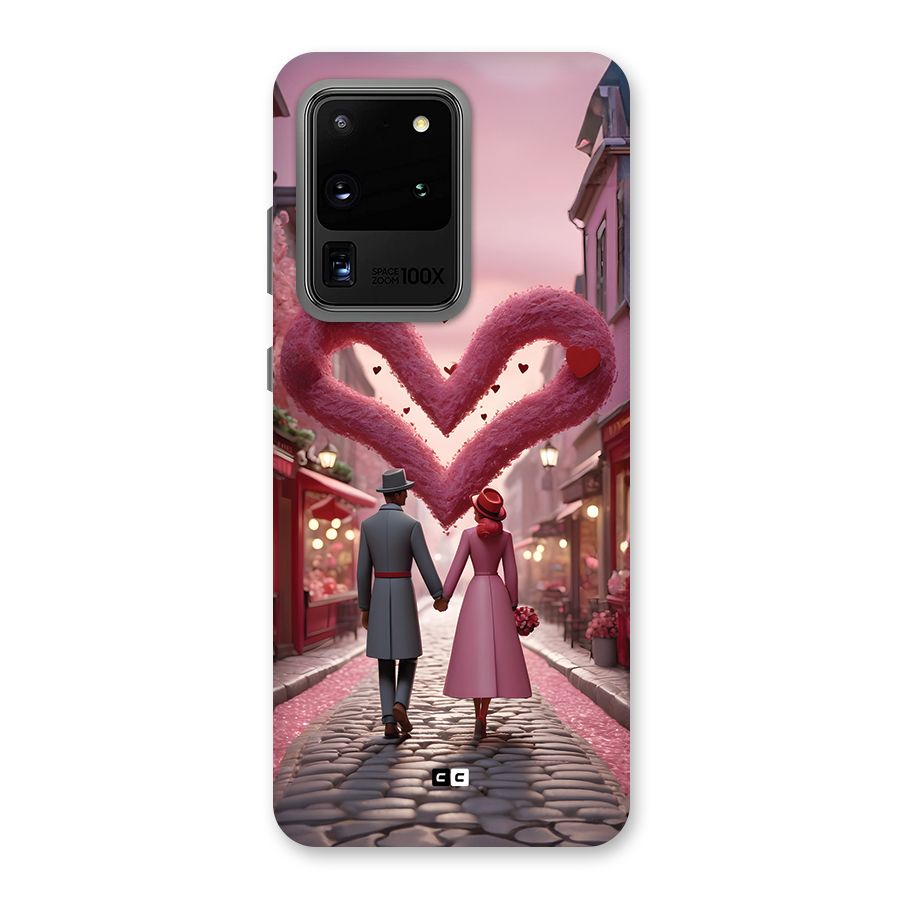 Valetines Couple Walking Back Case for Galaxy S20 Ultra