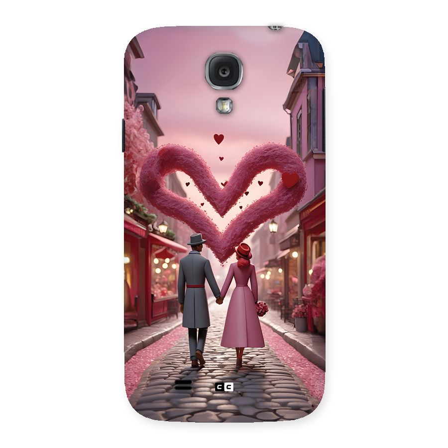 Valetines Couple Walking Back Case for Galaxy S4