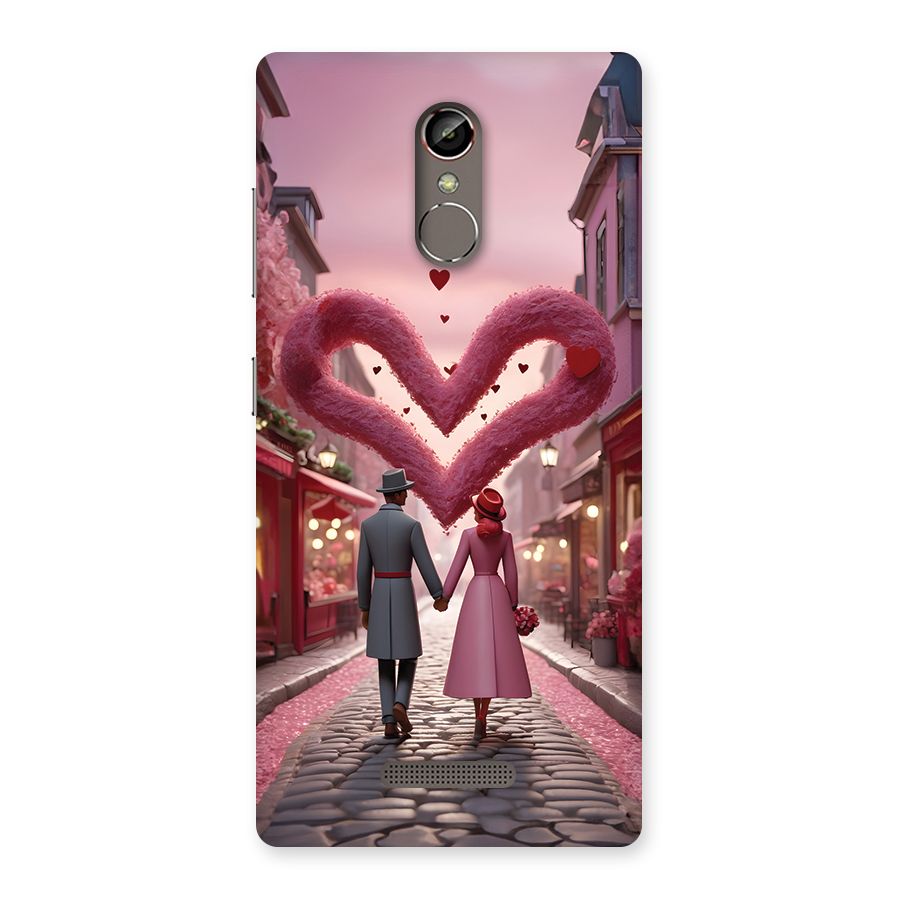 Valetines Couple Walking Back Case for Gionee S6s