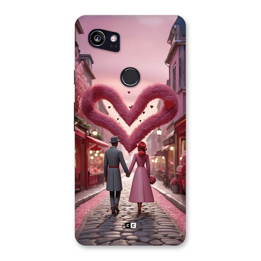 Valetines Couple Walking Back Case for Google Pixel 2 XL