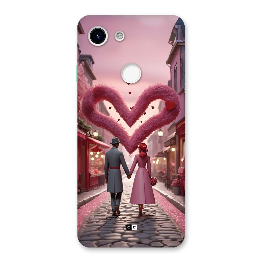 Valetines Couple Walking Back Case for Google Pixel 3