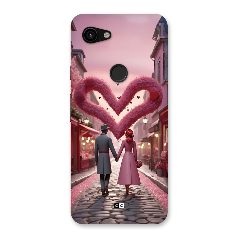 Valetines Couple Walking Back Case for Google Pixel 3a