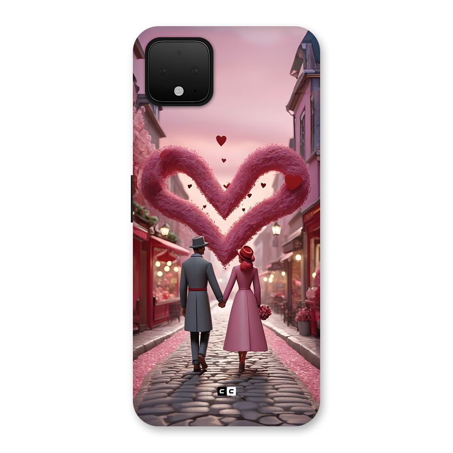 Valetines Couple Walking Back Case for Google Pixel 4 XL