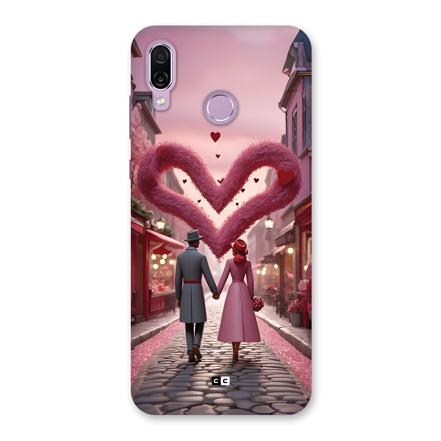 Valetines Couple Walking Back Case for Honor Play