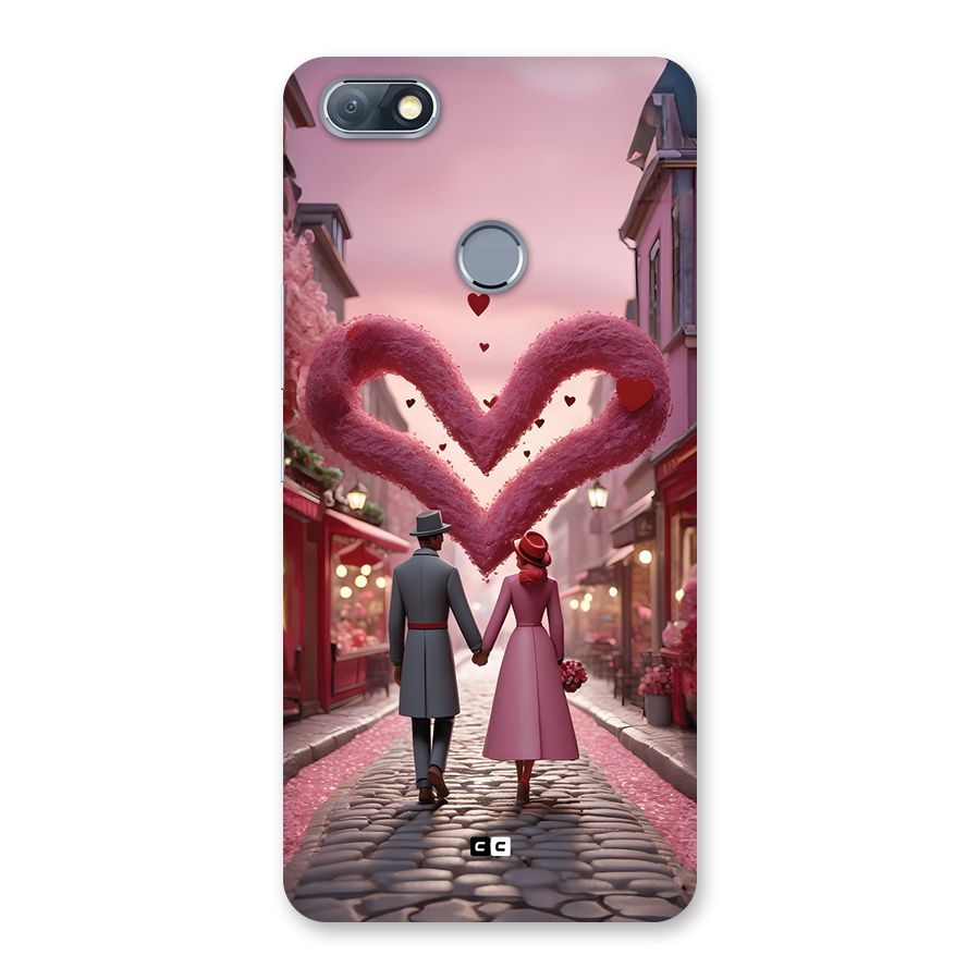 Valetines Couple Walking Back Case for Infinix Note 5
