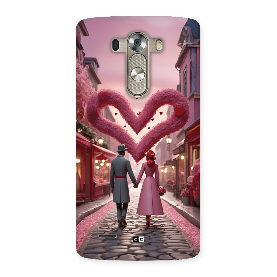 Valetines Couple Walking Back Case for LG G3