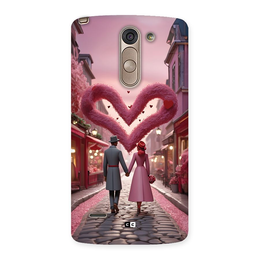 Valetines Couple Walking Back Case for LG G3 Stylus