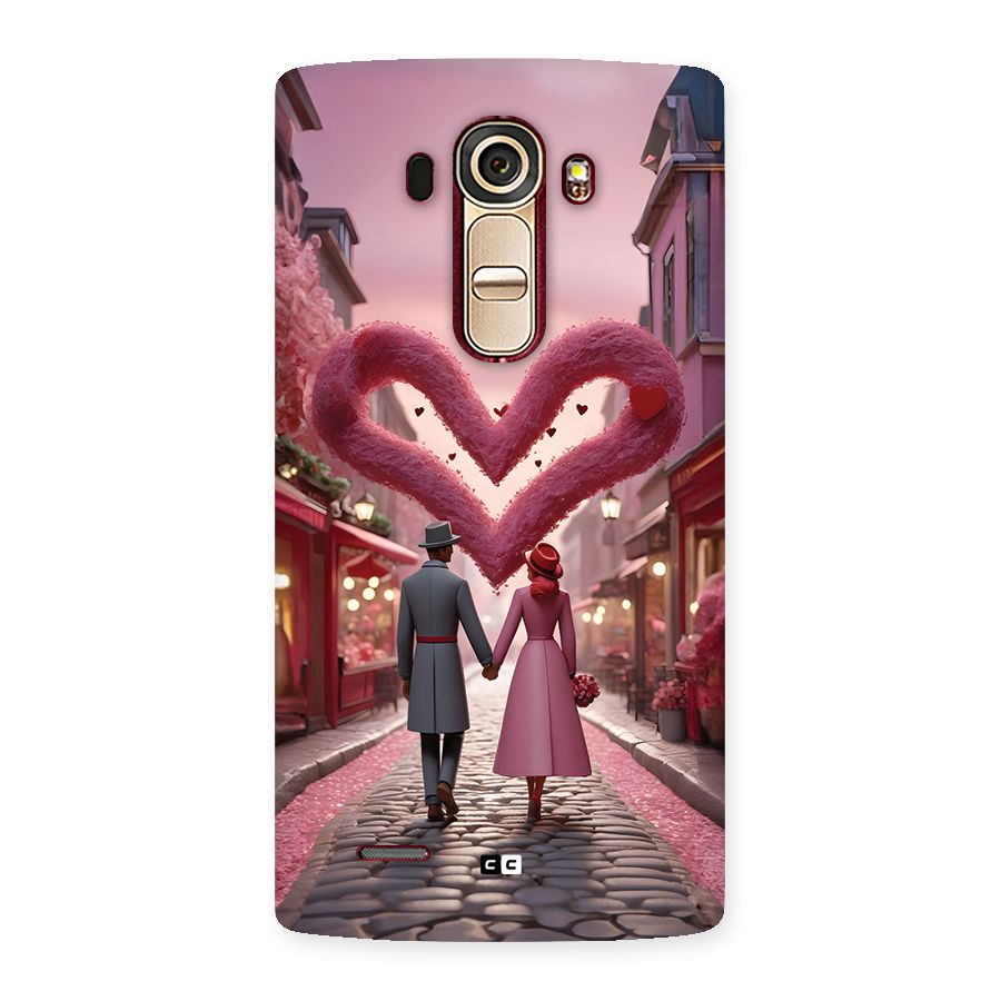 Valetines Couple Walking Back Case for LG G4