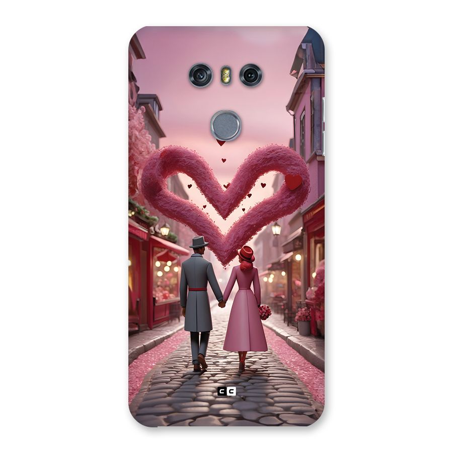 Valetines Couple Walking Back Case for LG G6