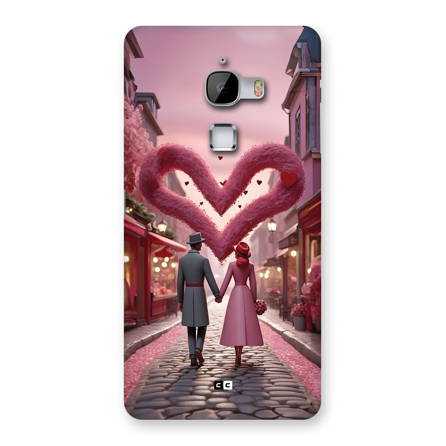 Valetines Couple Walking Back Case for LeTV Le Max