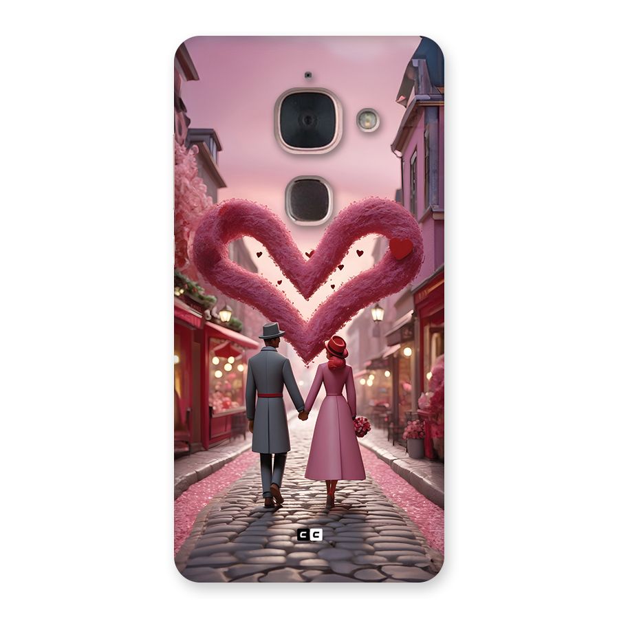 Valetines Couple Walking Back Case for Le Max 2