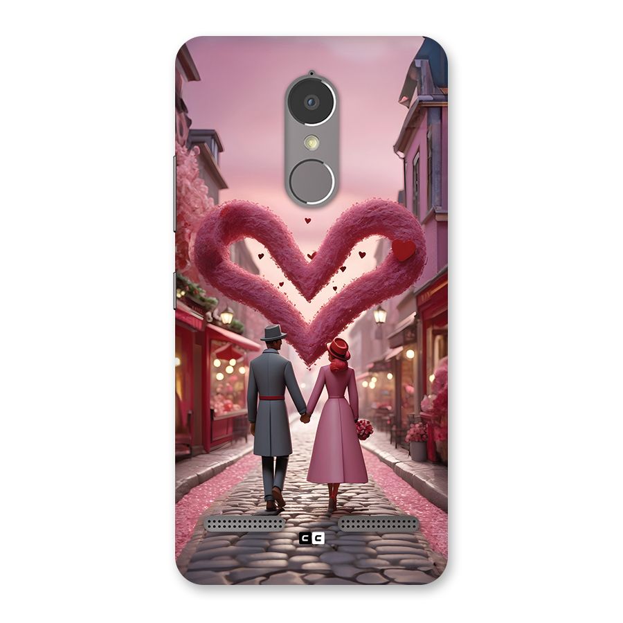Valetines Couple Walking Back Case for Lenovo K6 Power