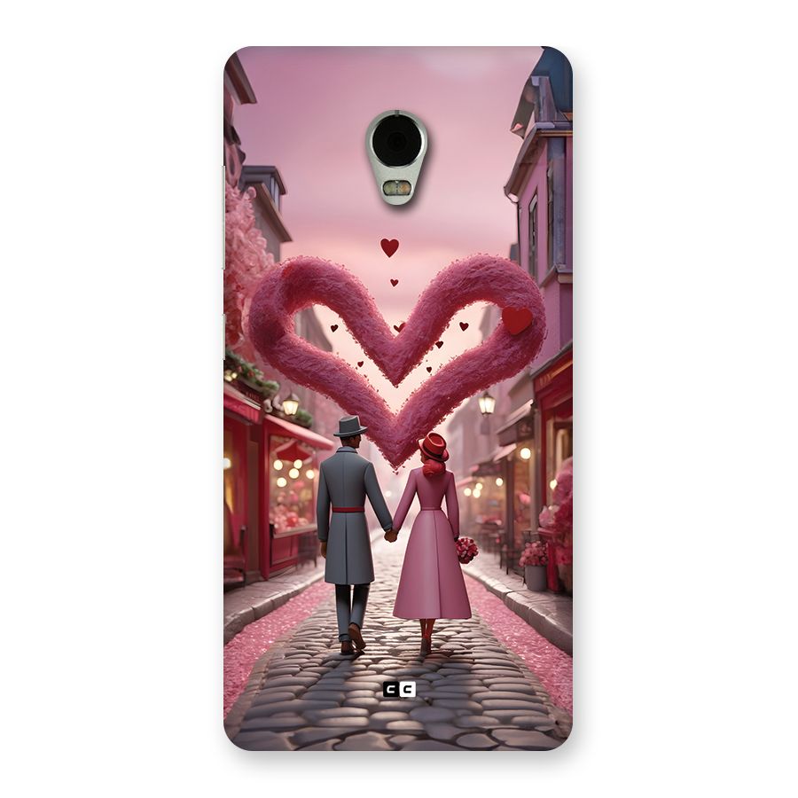 Valetines Couple Walking Back Case for Lenovo Vibe P1