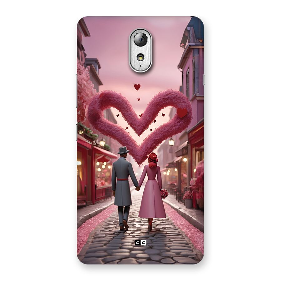 Valetines Couple Walking Back Case for Lenovo Vibe P1M