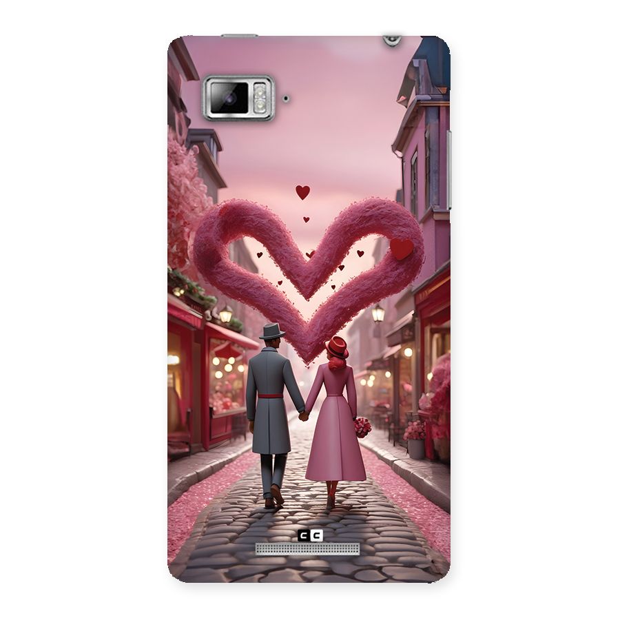Valetines Couple Walking Back Case for Lenovo Vibe Z K910