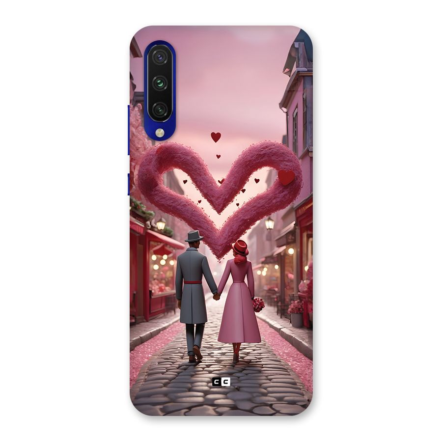 Valetines Couple Walking Back Case for Mi A3
