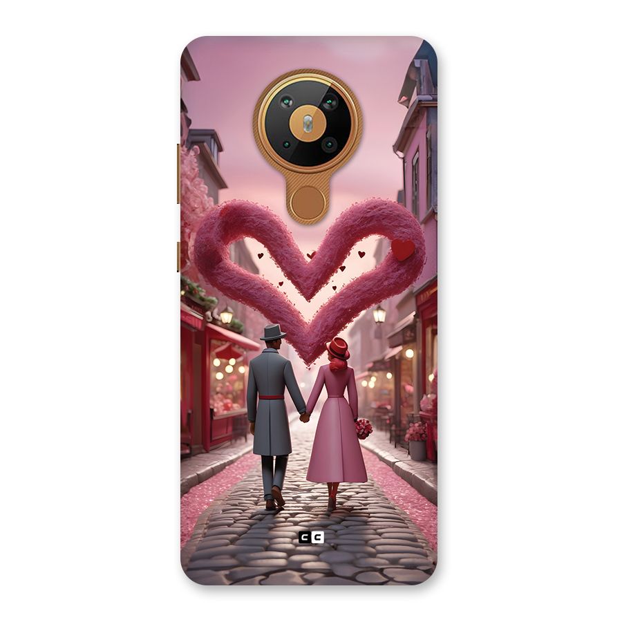 Valetines Couple Walking Back Case for Nokia 5.3