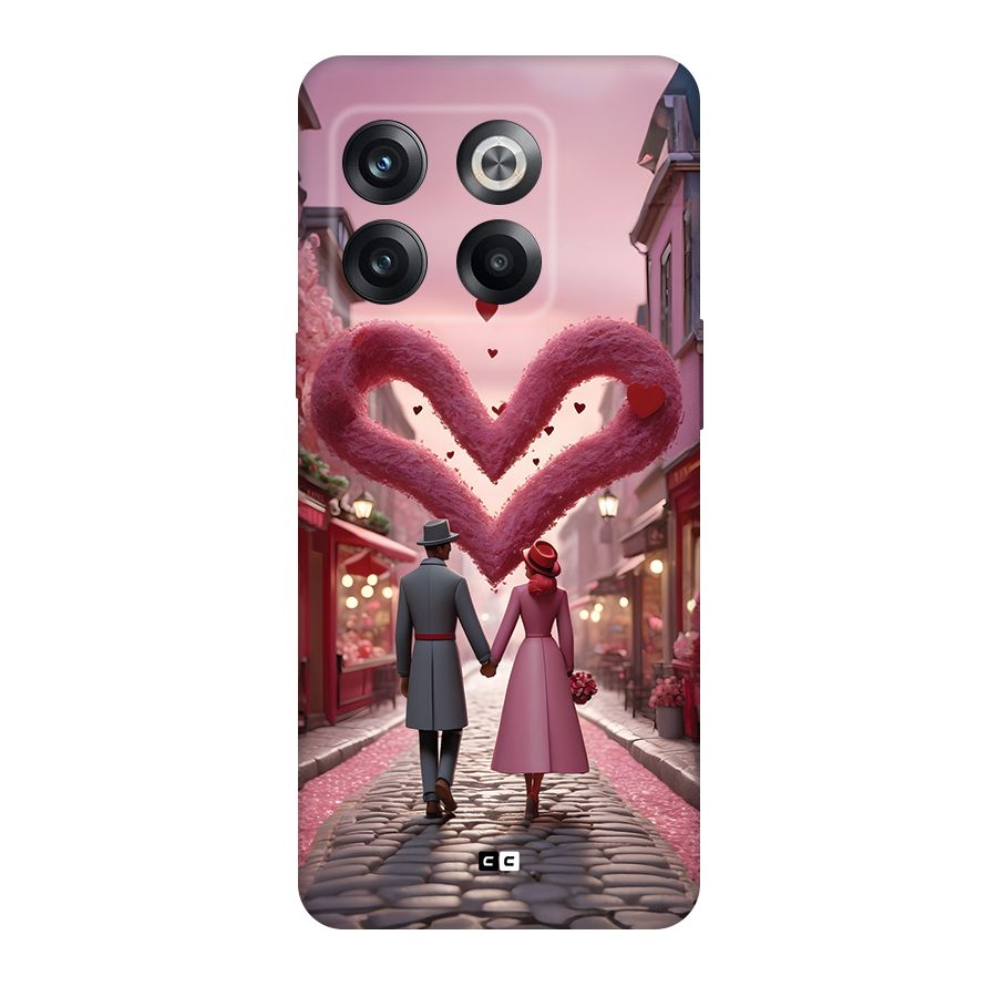 Valetines Couple Walking Back Case for OnePlus 10T