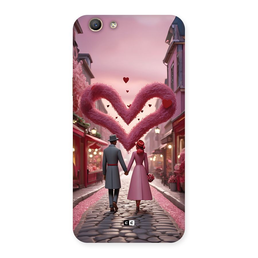 Valetines Couple Walking Back Case for Oppo A59