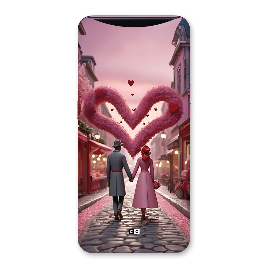 Valetines Couple Walking Back Case for Oppo Find X