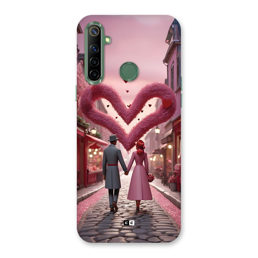 Valetines Couple Walking Back Case for Realme Narzo 10