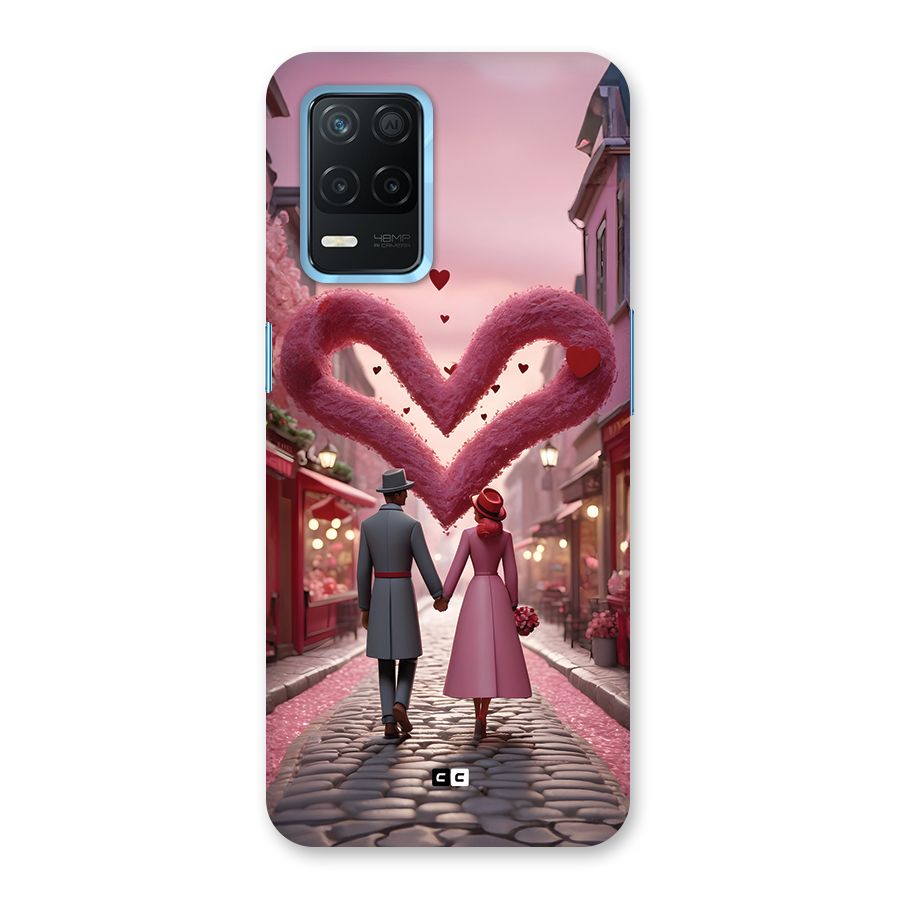 Valetines Couple Walking Back Case for Realme Narzo 30 5G