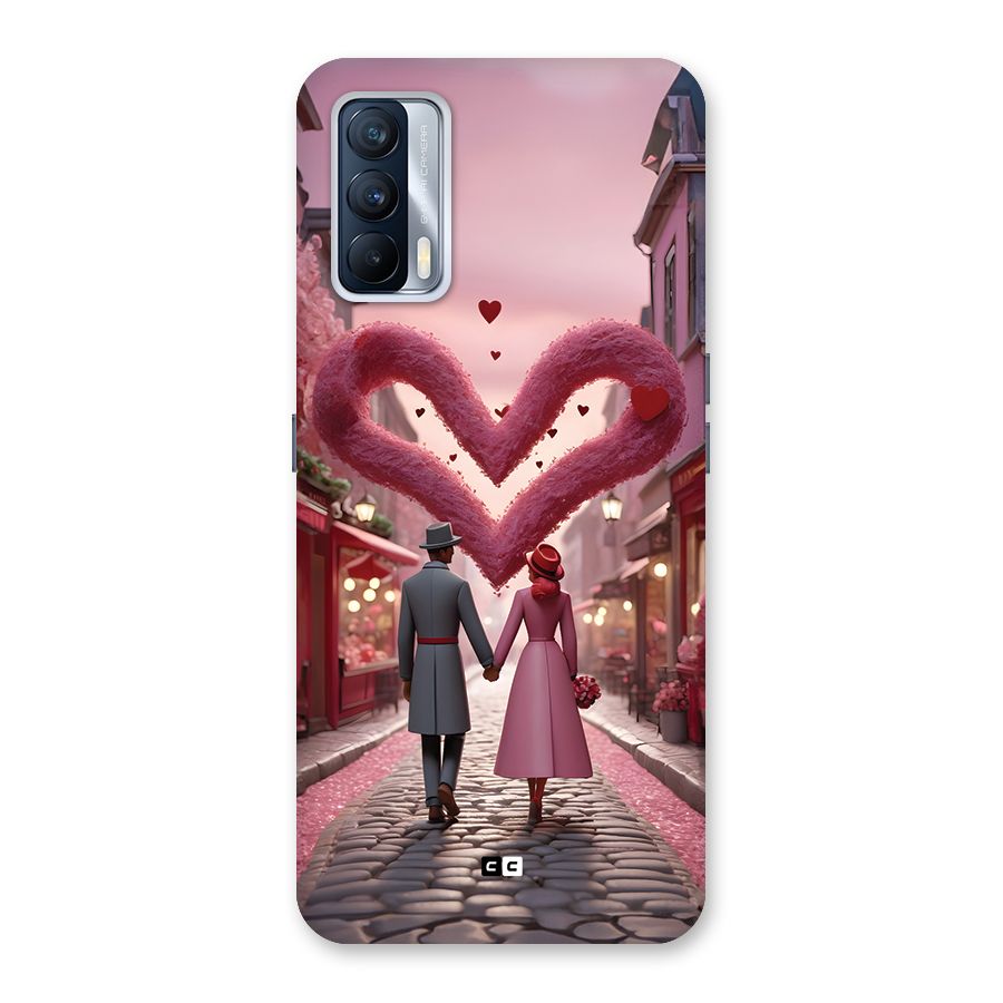 Valetines Couple Walking Back Case for Realme X7