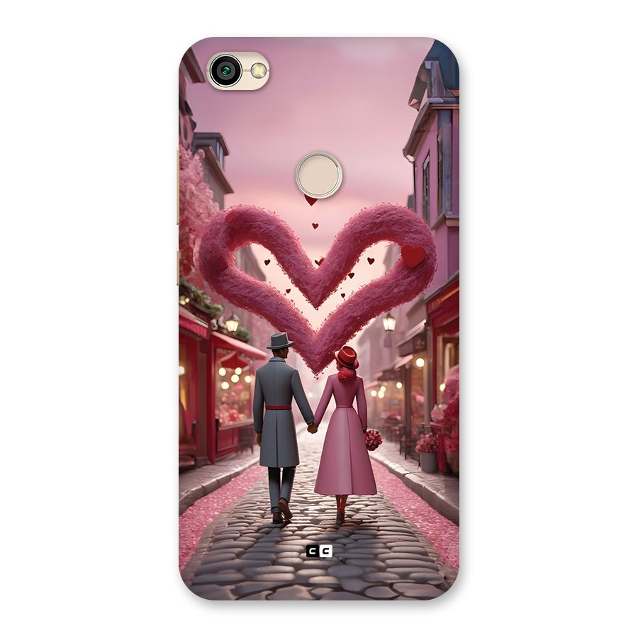 Valetines Couple Walking Back Case for Redmi Y1 2017