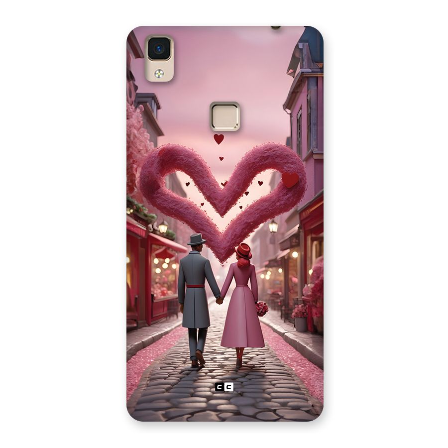 Valetines Couple Walking Back Case for V3 Max