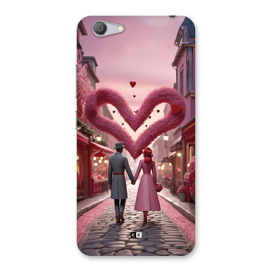 Valetines Couple Walking Back Case for Vivo Y53