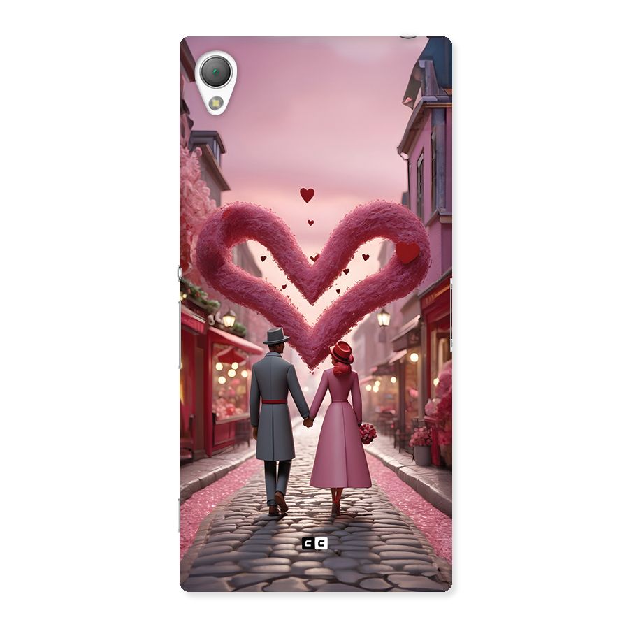 Valetines Couple Walking Back Case for Xperia Z3