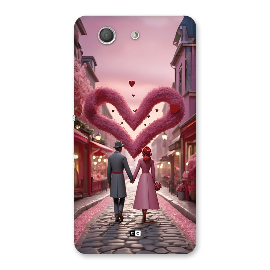 Valetines Couple Walking Back Case for Xperia Z3 Compact