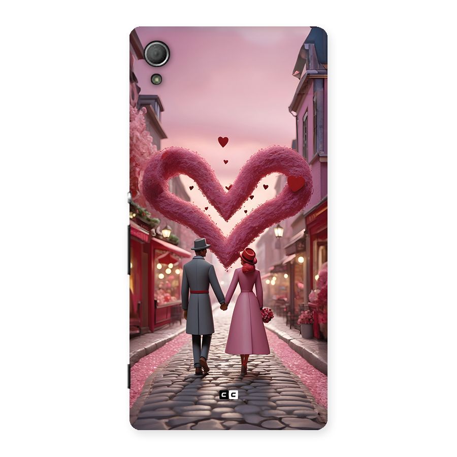 Valetines Couple Walking Back Case for Xperia Z3 Plus