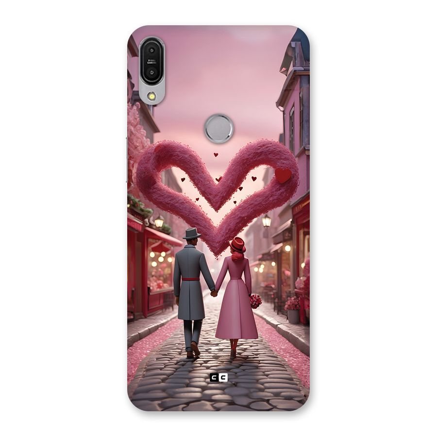 Valetines Couple Walking Back Case for Zenfone Max Pro M1
