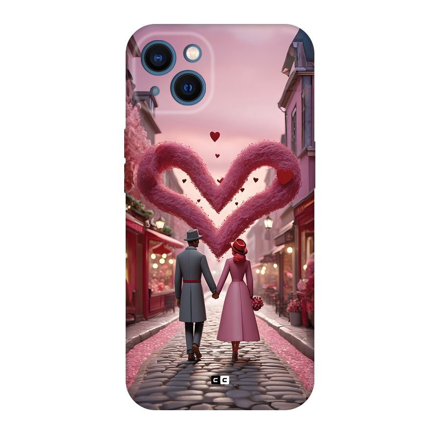 Valetines Couple Walking Back Case for iPhone 13