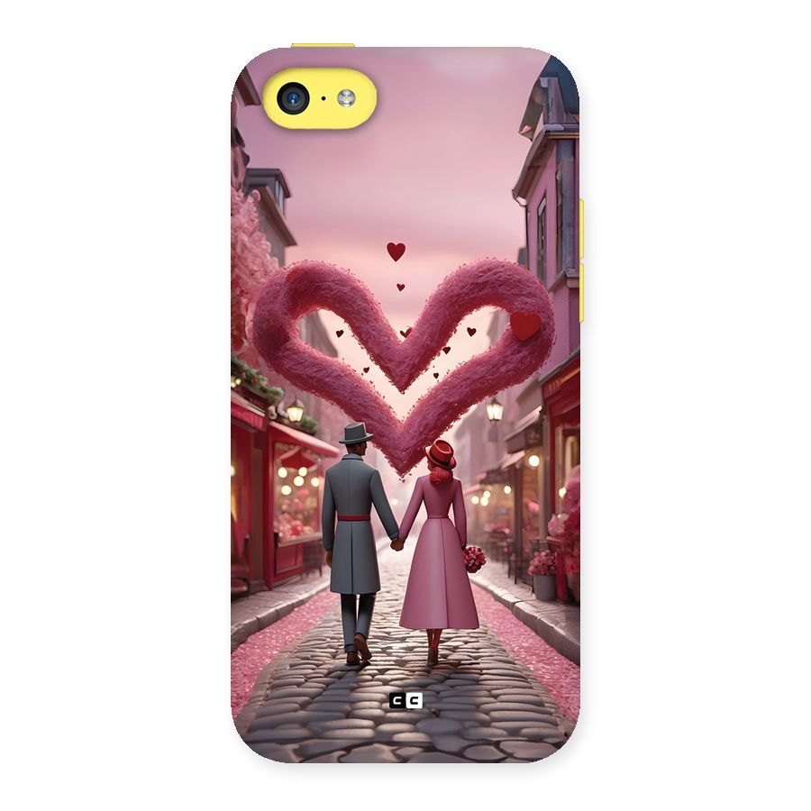 Valetines Couple Walking Back Case for iPhone 5C