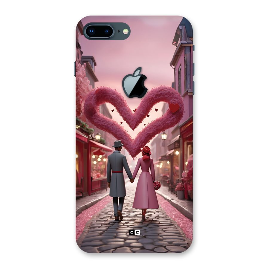 Valetines Couple Walking Back Case for iPhone 7 Plus Apple Cut