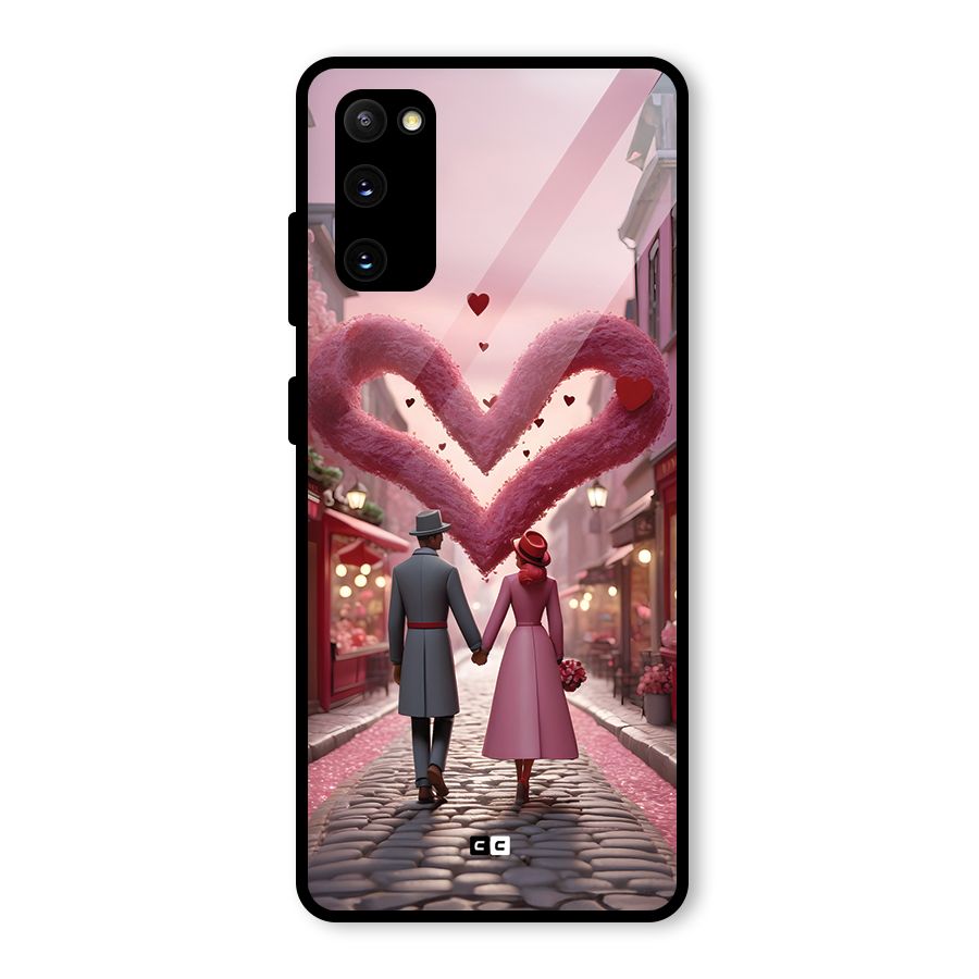Valetines Couple Walking Glass Back Case for Galaxy S20 FE 5G