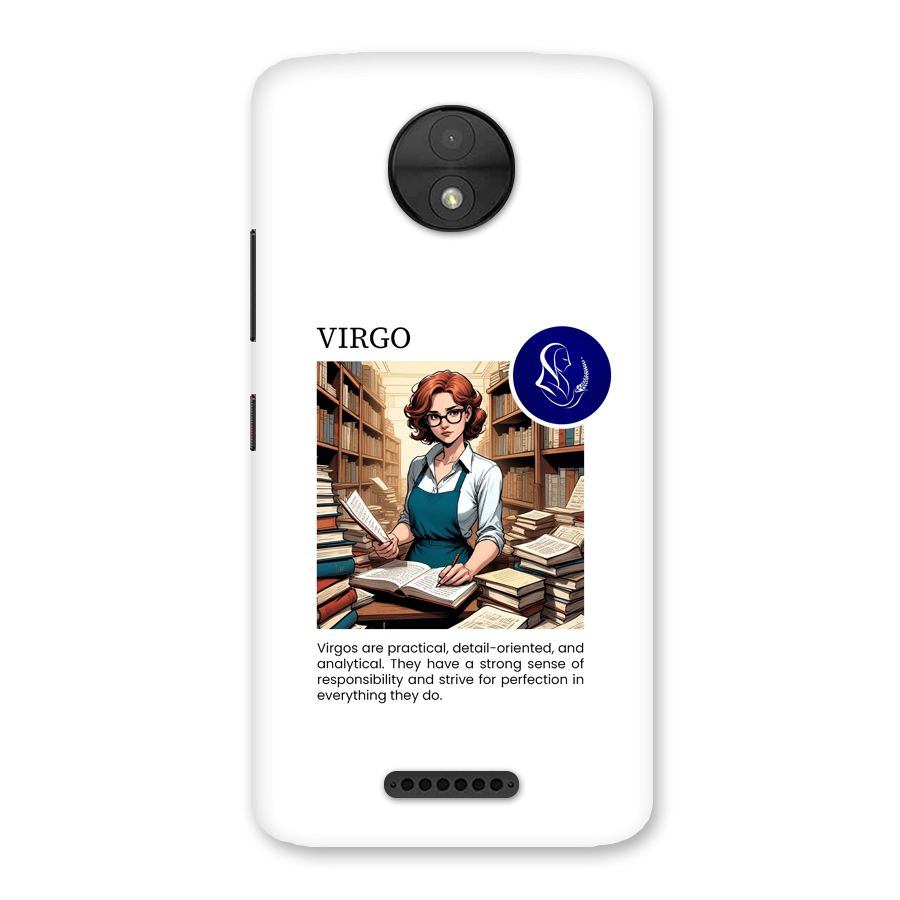Valuable Virgo Back Case for Moto C