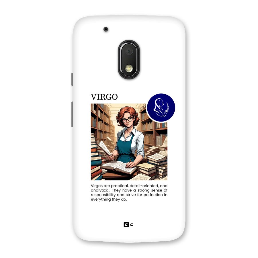Valuable Virgo Back Case for Moto G4 Play