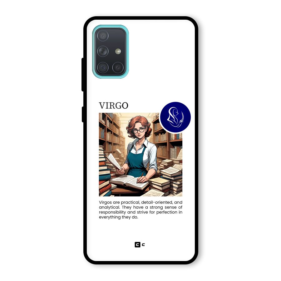 Valuable Virgo Glass Back Case for Galaxy A71